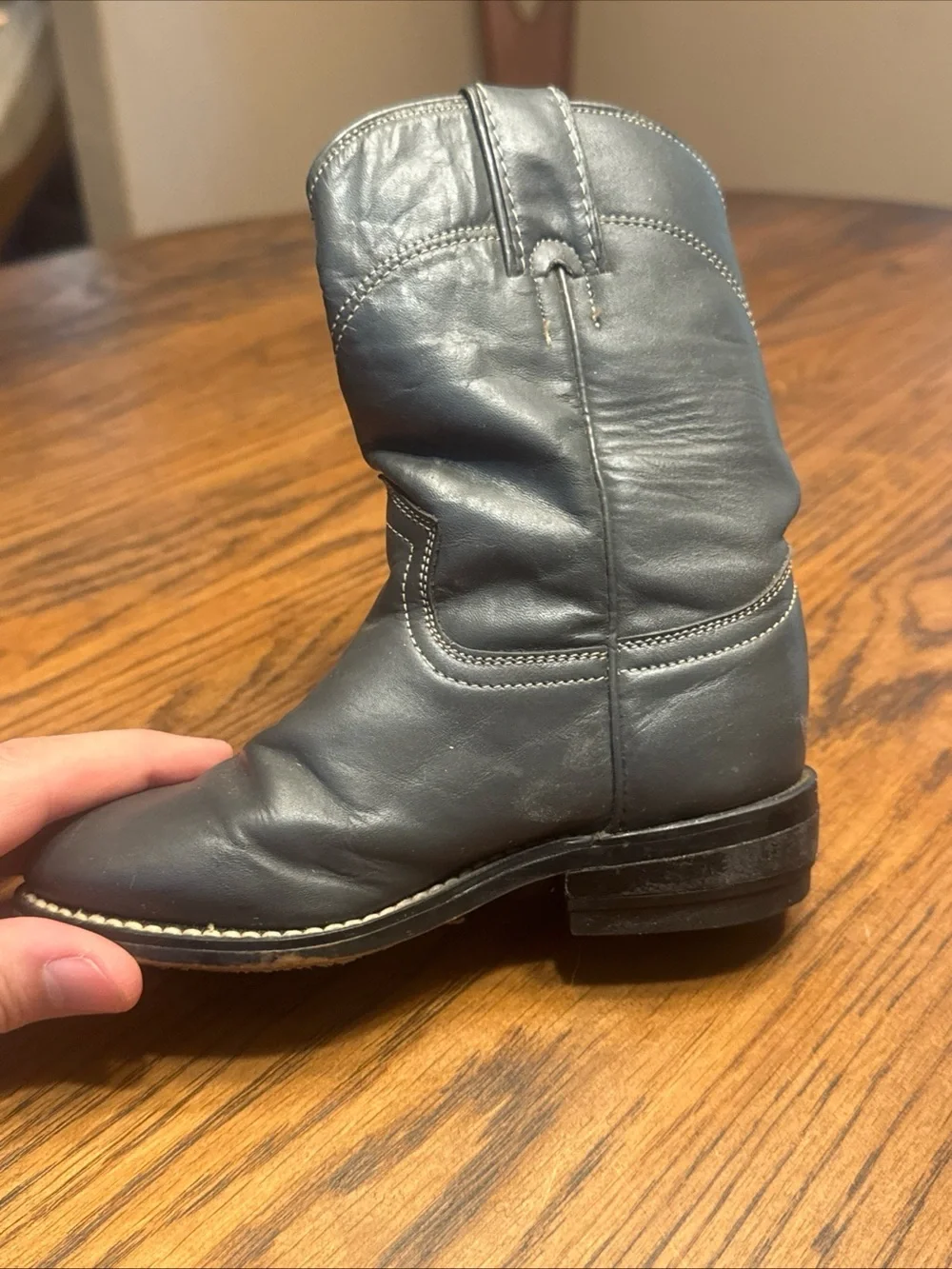 Toddler Cowboy Boots Justin 8.5 Grey
